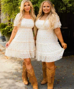 D & J Industries Co., LTD. PREORDER White Floral Dress Pre-Orders