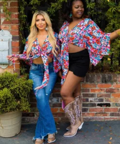 D & J Industies Co., LTD. Pre-Orders PREORDER Better Days Top - Red & Pink Floral