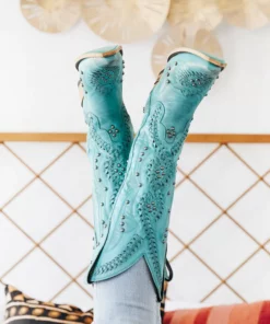Lane Boots Cossette Boot By Lane - Turquoise Blaze