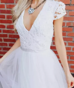 D & J Industries She's A Sweetheart Dress - White