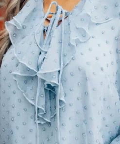 D & J Industries Tops She's Somethin' Top - Blue