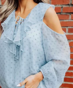 D & J Industries Tops She's Somethin' Top - Blue