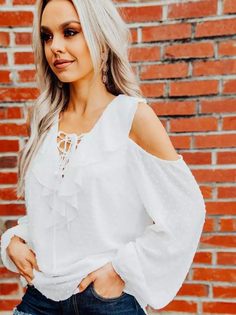 D & J Industries She's Somethin' Top - White