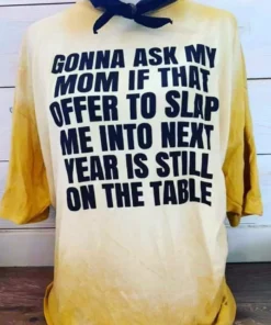 Bling-A-Gogo Slap Me Into Next Year Bleached Tee Tees