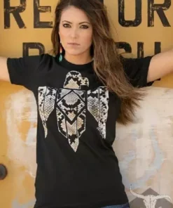 Benita Ceceille Clothing Snake Thunderbird Tee - Black