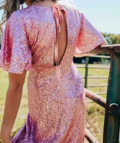 D & J Industries Southern Sweetheart High Low Dress - Cinnamon Sale!