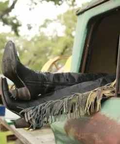 Lane Boots Spirit Animal Over The Knee Black Boots By Lane