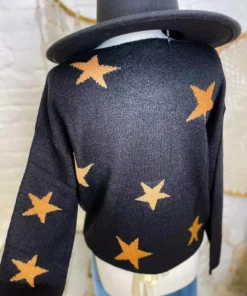 Peach Love CA Star Sweater