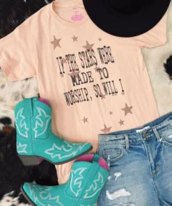 Raisin Arrows Clothing Stars Made To Worship Tee