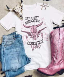 GTN Straight Shootin Country Girl Tee Clothing