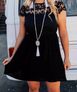 D & J Industries Summer Nights Dress - Black Sale!
