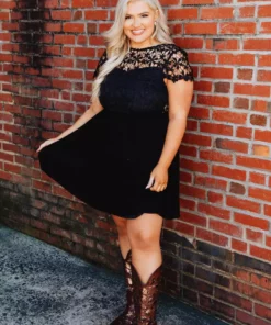 D & J Industries Summer Nights Dress - Black Sale!