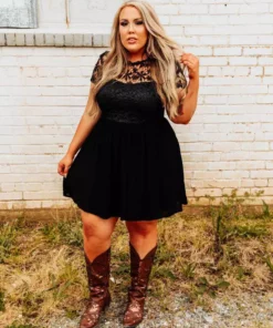 D & J Industries Summer Nights Dress - Black Sale!