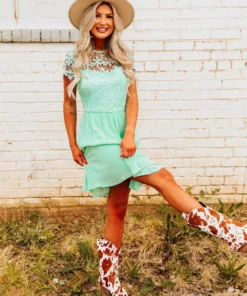 D & J Industries Summer Nights Dress - Mint