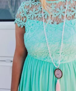 D & J Industries Summer Nights Dress - Mint