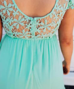 D & J Industries Summer Nights Dress - Mint