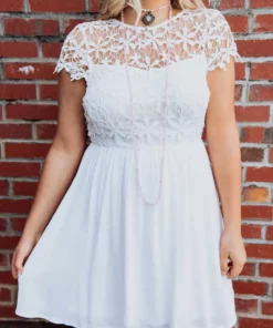 D & J Industries Sale! Summer Nights Dress - White