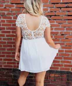 D & J Industries Sale! Summer Nights Dress - White