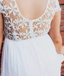 D & J Industries Sale! Summer Nights Dress - White