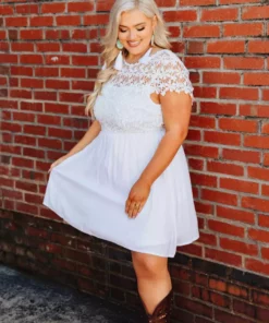 D & J Industries Sale! Summer Nights Dress - White