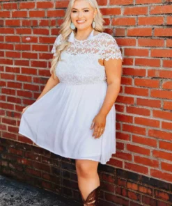 D & J Industries Sale! Summer Nights Dress - White