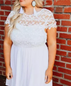 D & J Industries Sale! Summer Nights Dress - White