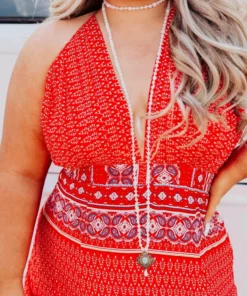 Dongguan Haohoo Clothing CO., Ltd Summer Oasis Dress - Red Dresses