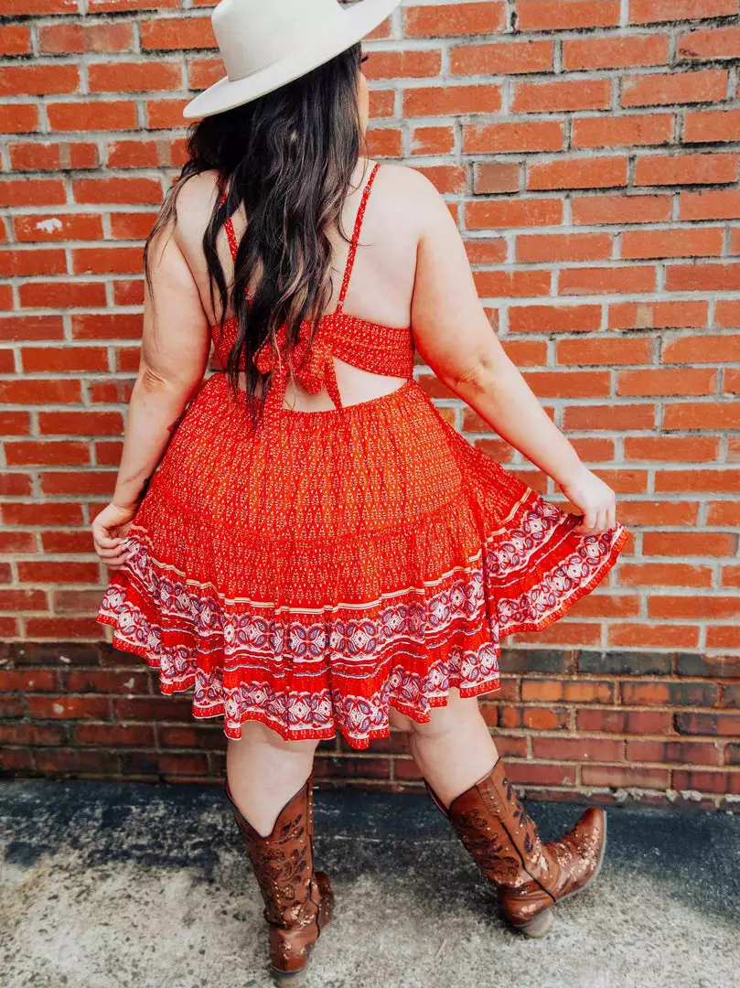 Dongguan Haohoo Clothing CO., Ltd Sale! Sunshine And Summertime Dress - Red