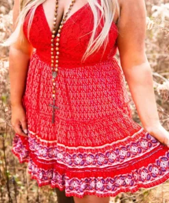 Dongguan Haohoo Clothing CO., Ltd Sale! Sunshine And Summertime Dress - Red