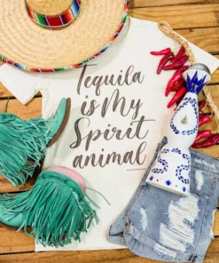 GTN Tequila Is My Spirit Animal Tee Clothing