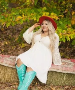 Southern Fried Chics Sale! The Delilah Bohemian Dress - CREAM