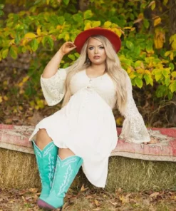 Southern Fried Chics Sale! The Delilah Bohemian Dress - CREAM