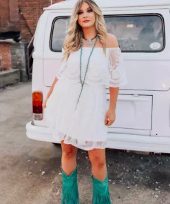 D & J Industries The Getaway Dress - White Sale!