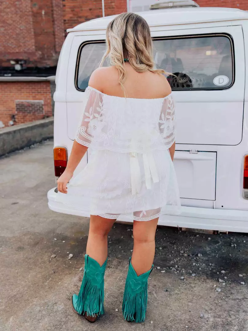 D & J Industries The Getaway Dress - White Sale!