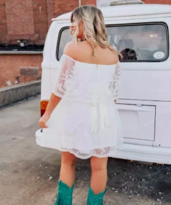 D & J Industries The Getaway Dress - White Sale!