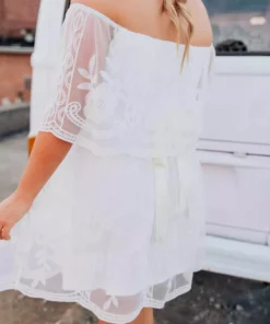 D & J Industries The Getaway Dress - White Sale!