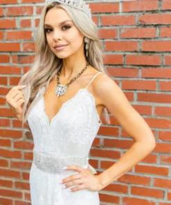 D & J Industries The Rovena Dress - White/Neutral Sale!