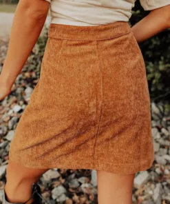 Dongguan Haohoo Clothing CO., Ltd The Southern Corduroy Skirt - Camel Sale!