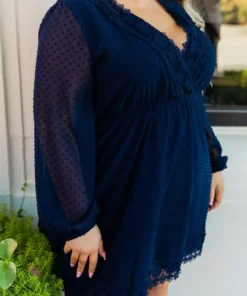 D & J Industries This One's For The Ladies Dress - Navy Blue Sale!