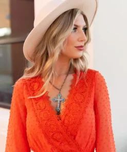 D & J Industries This One's For The Ladies Dress - Rust Sale!