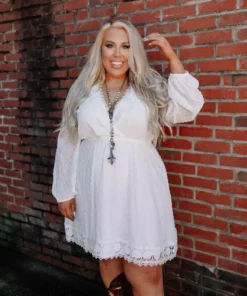 D & J Industries This One's For The Ladies Dress - White