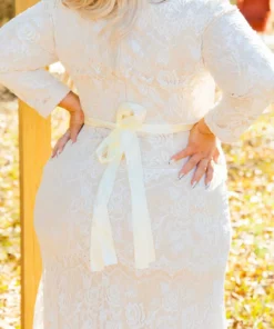 D & J Industries Tie The Knot Dress With Train