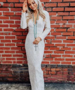 Southern Fried Chics Tie The Knot Lace Dress Bridal