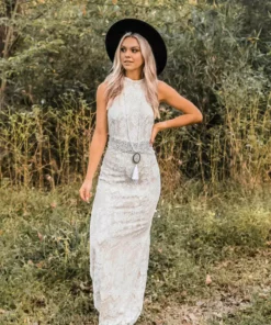 Southern Fried Chics Bridal To Have And To Hold Lace Dress - Ivory