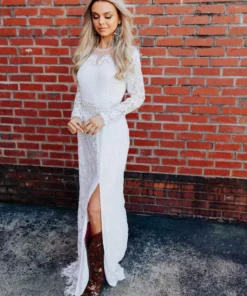 D & J Industries Bridal Tonight We Dance Dress - White