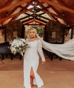 D & J Industries Bridal Tonight We Dance Dress - White