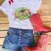 Miss Mud Pie Towanda Tee - White Clothing
