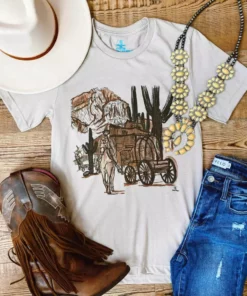 4B Custom Designs LLC Clothing Travel The 1800s Trail Tee