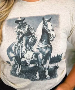 Bling-A-Gogo Trigger Tee - Oatmeal Tees