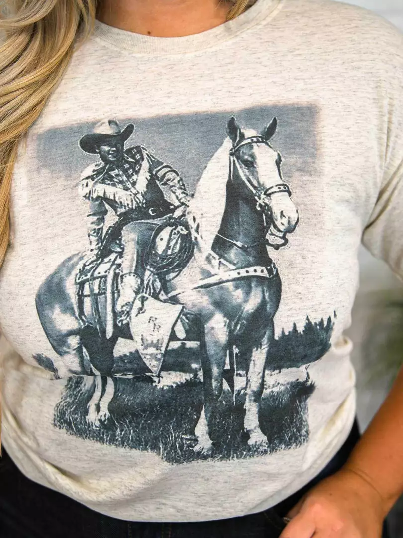 Bling-A-Gogo Trigger Tee - Oatmeal Tees